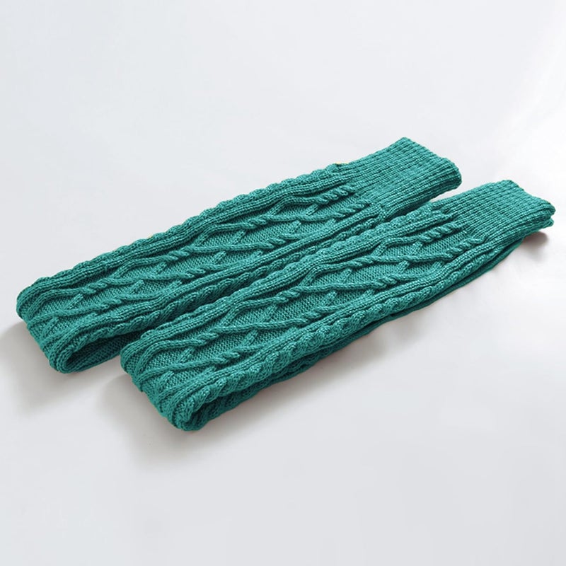 SherryDC Women's Cable Knit Thigh High Boot Socks Extra Long Winter Stockings Leg Warmers - Image 4